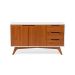 Buffet Happy 2 Portas 3 Gavetas Off White e Garapa