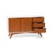 Buffet Happy 2 Portas 3 Gavetas Off White e Garapa