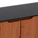 Buffet Happy 2 Portas 3 Gavetas Preto e Garapa