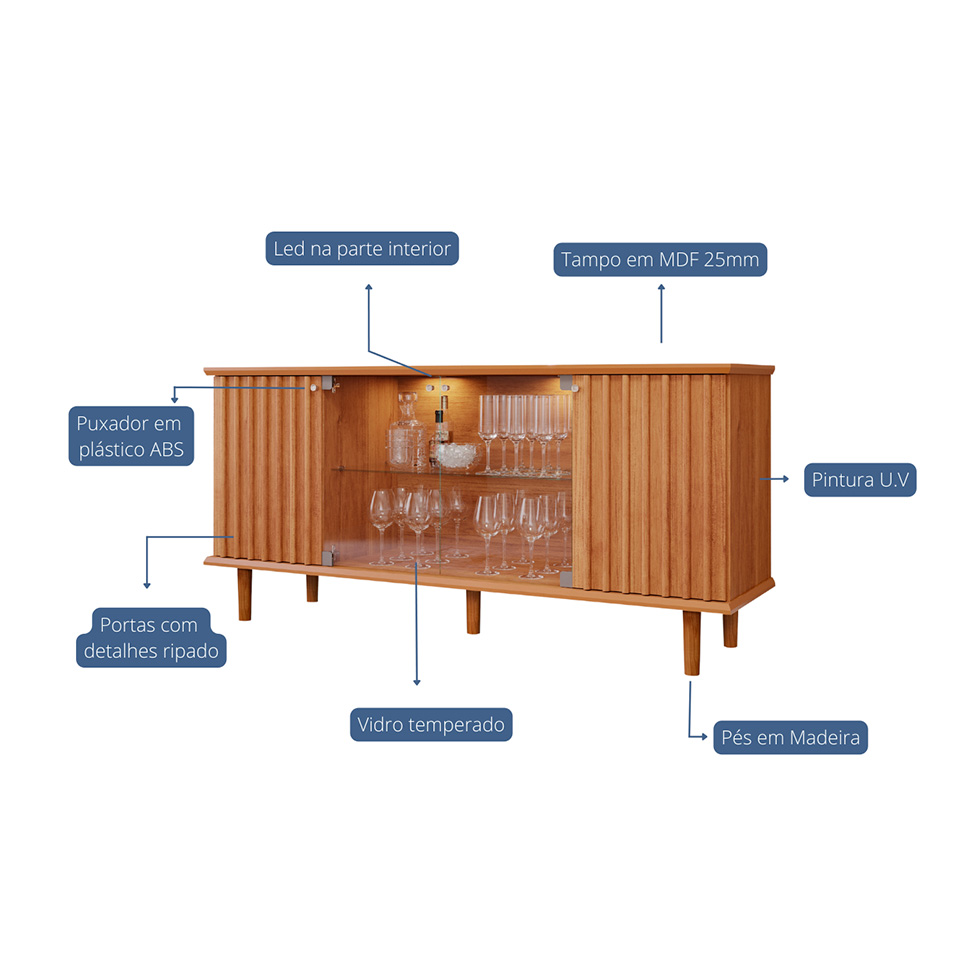 Buffet Janice 4 PT Cinamomo