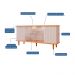 Buffet Janice 4 PT Off White e Cinamomo
