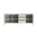 Buffet Jasper 3 Portas 3 Gavetas Off White e Dourado