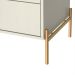 Buffet Jasper 3 Portas 3 Gavetas Off White e Dourado
