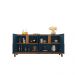 Buffet Lizz 4 PT Azul e Cedro 170 cm