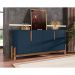 Buffet Lizz 4 PT Azul e Cedro 170 cm