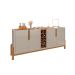 Buffet Lizz 4 PT Off White e Cedro 190 cm