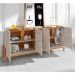 Buffet Lizz 4 PT Off White e Cedro 190 cm