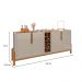 Buffet Lizz 4 PT Off White e Cedro 190 cm