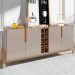 Buffet Lizz 4 PT Off White e Cedro 190 cm