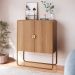 Buffet Luna 2 Portas Hanover e Dourado 90 cm