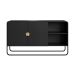 Buffet Luna 2 Portas Preto e Dourado 135 cm