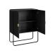 Buffet Luna 2 Portas Preto e Dourado 90 cm