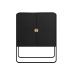 Buffet Luna 2 Portas Preto e Dourado 90 cm