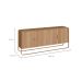 Buffet Luna 4 Portas Hanover e Dourado