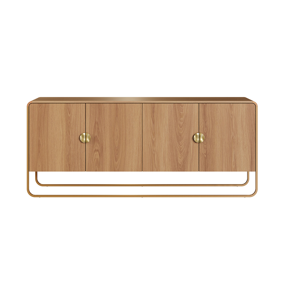Buffet Luna 4 Portas Hanover e Dourado