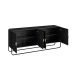 Buffet Luna 4 Portas Preto e Dourado