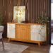 Buffet Mônaco 4 Portas 2 Gavetas Cinamomo e Off White