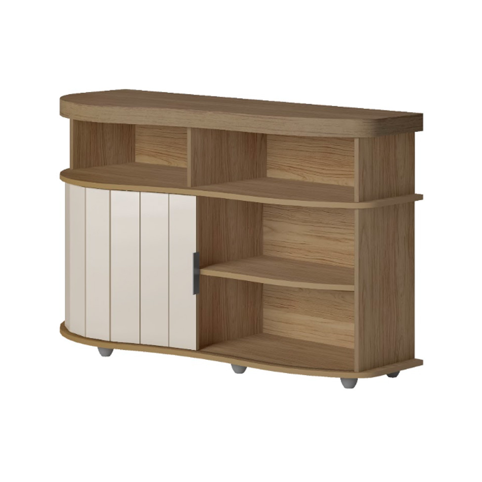 Buffet Magnum Flex 1 Porta Carvalho e Off White
