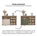Buffet Magnum Flex 1 Porta Carvalho e Off White
