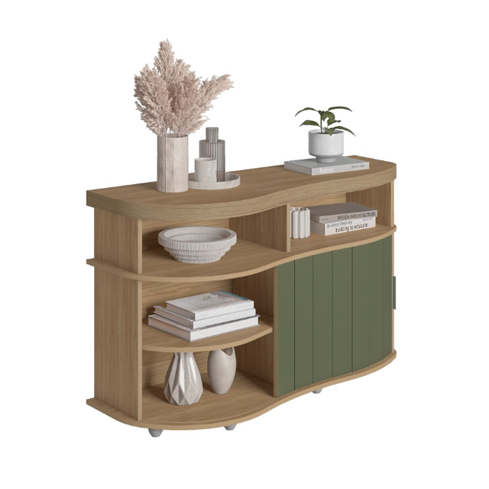 Buffet Magnum Flex 1 Porta Carvalho e Off White
