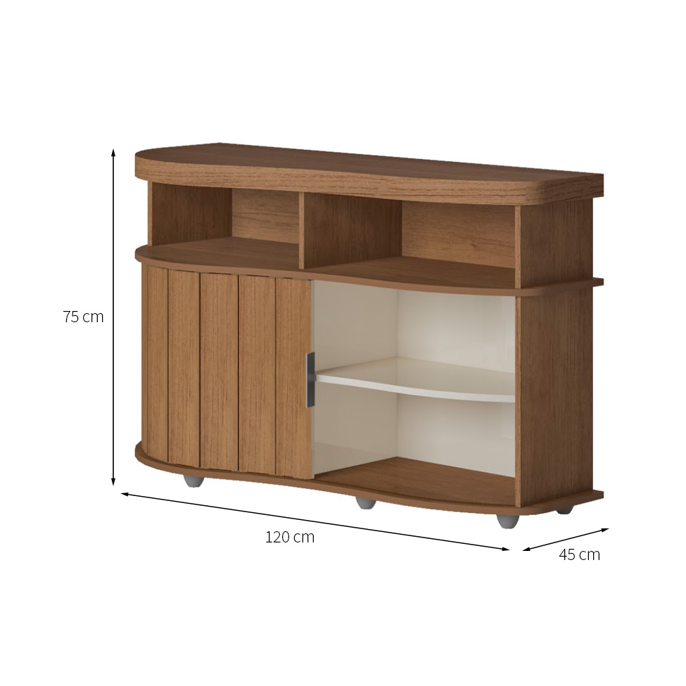 Buffet Magnum Flex 1 Porta Cinamomo e Off White