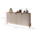 Buffet Memphis 4 Portas Off White e Cedro