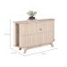 Buffet Monza 3 Portas 1 Gaveta Off White e Calacata
