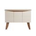 Buffet Oásis 3 Portas Off White e Cinamomo