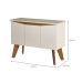 Buffet Oásis 3 Portas Off White e Cinamomo