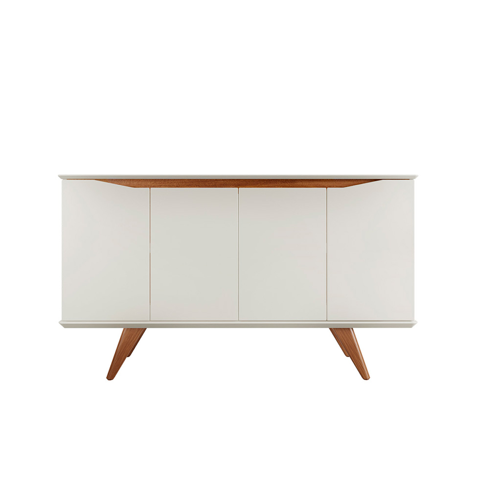 Buffet Olive 4 Portas Off White Natural