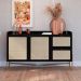 Buffet Oslo 2 PT 2 GV Preto e Dourado