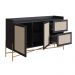 Buffet Oslo 2 PT 2 GV Preto e Dourado