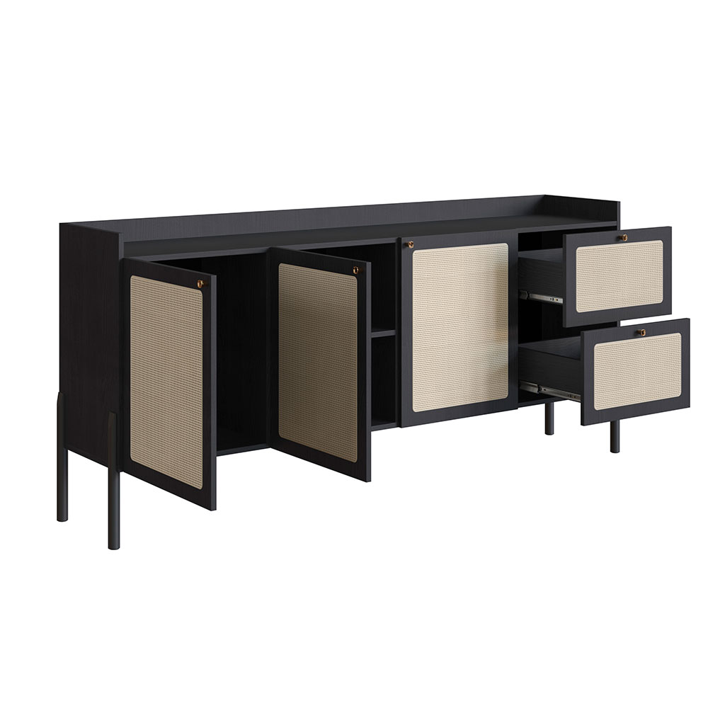 Buffet Oslo 3 PT 2 GV Nero e Preto
