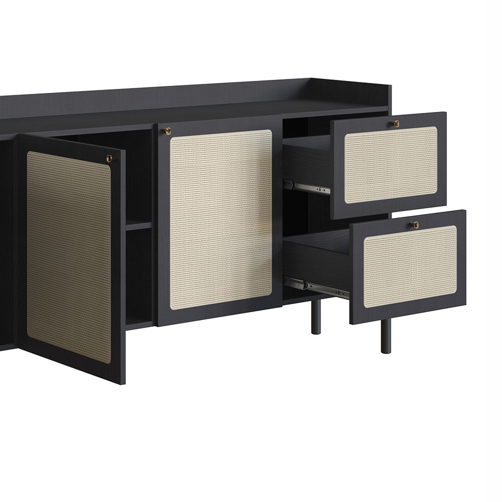 Buffet Oslo 3 PT 2 GV Nero e Preto