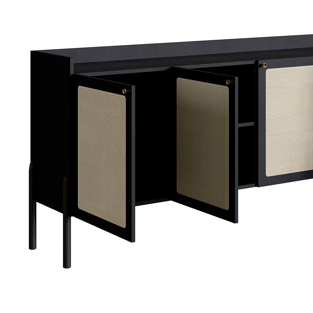 Buffet Oslo 3 PT 2 GV Nero e Preto