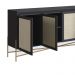 Buffet Oslo 3 PT 2 GV Preto e Dourado