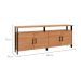 Buffet Otta 100% MDF 4 Portas Freijó e Preto