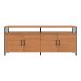 Buffet Otta 100% MDF 4 Portas Freijó e Preto