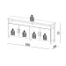 Buffet Otta 100% MDF 4 Portas Freijó e Preto