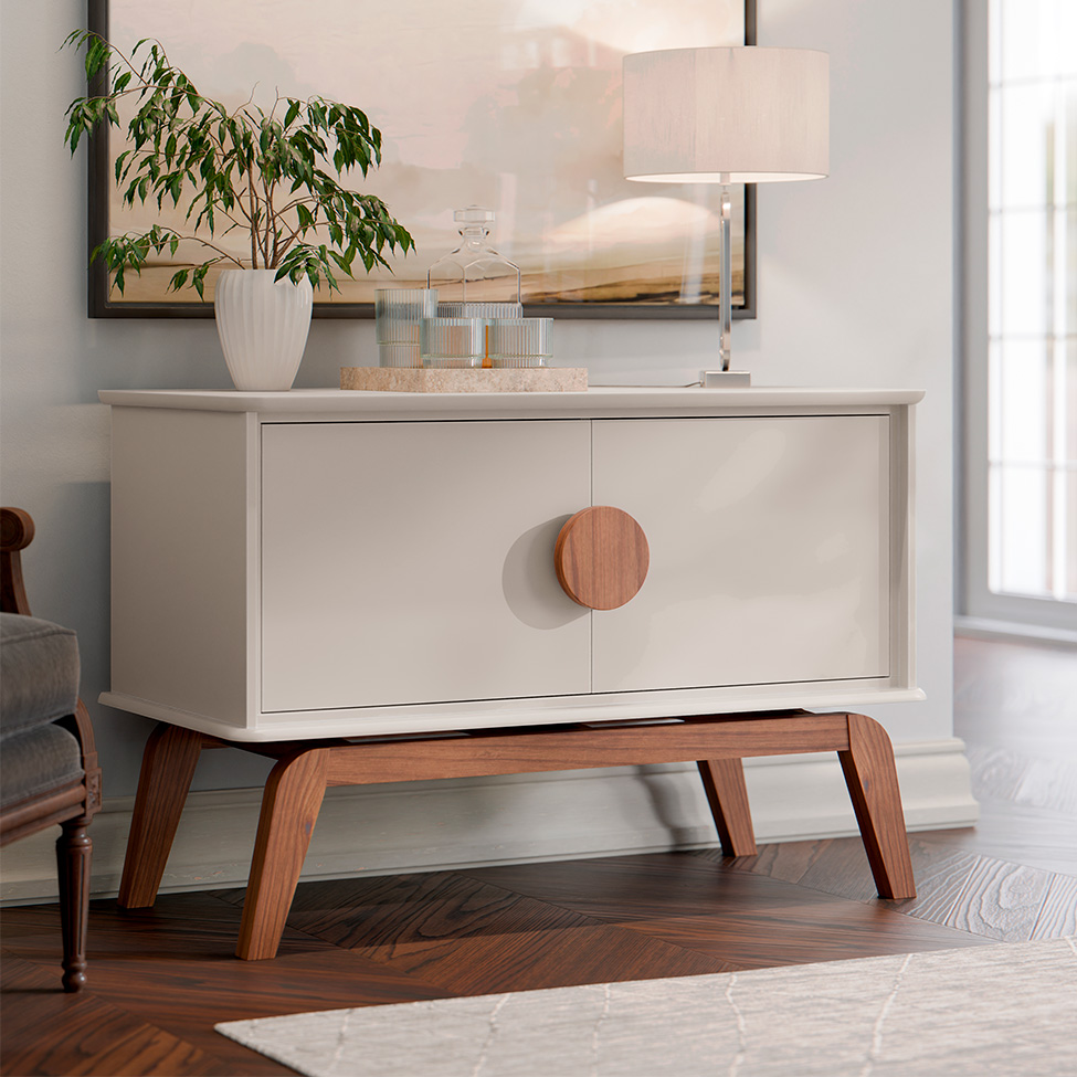 Buffet Paris 2 PT Off White e Nature