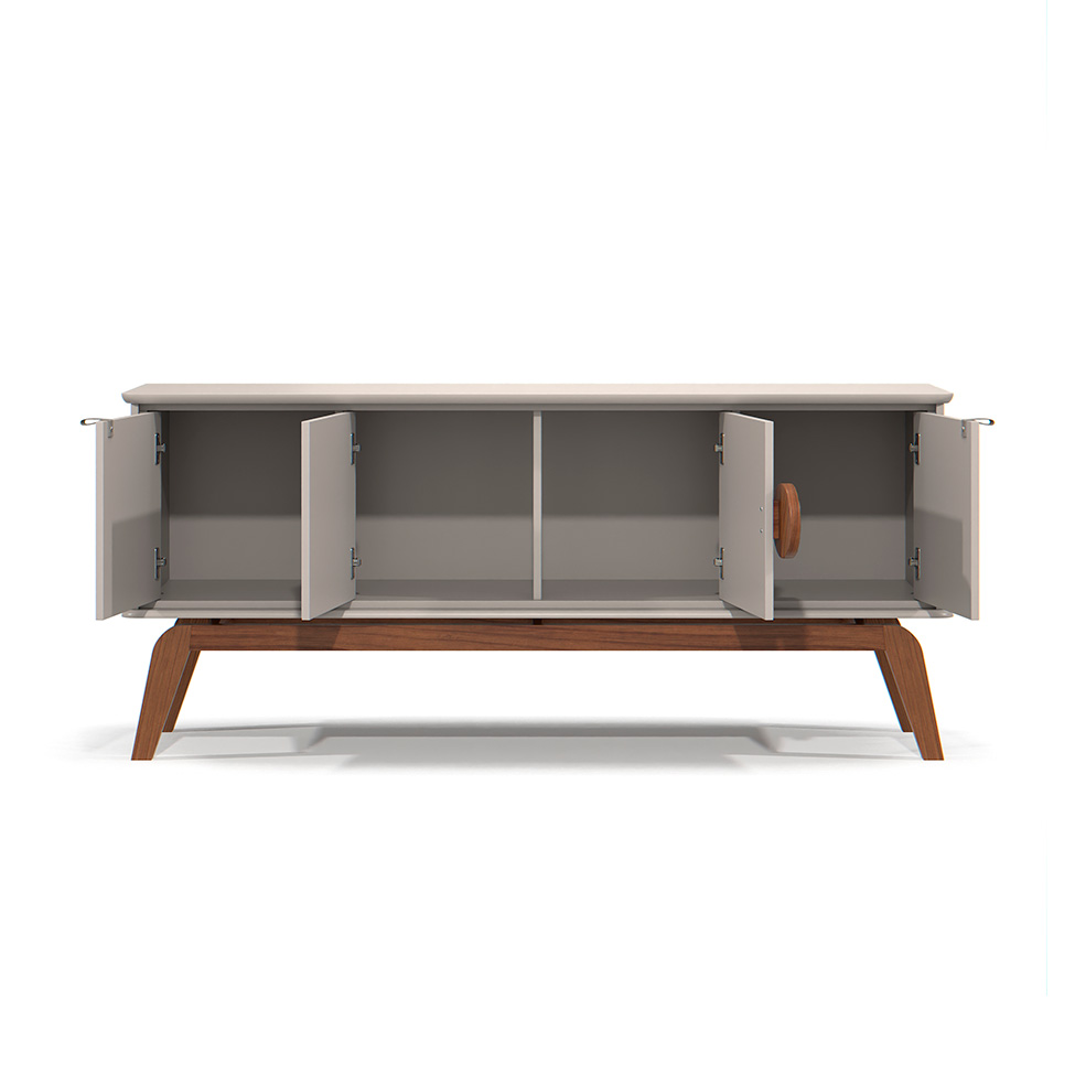 Buffet Paris 4 PT Off White e Nature