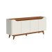 Buffet Pulse 4 Portas Off White e Canelas