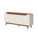 Buffet Pulse 4 Portas Off White e Canelas