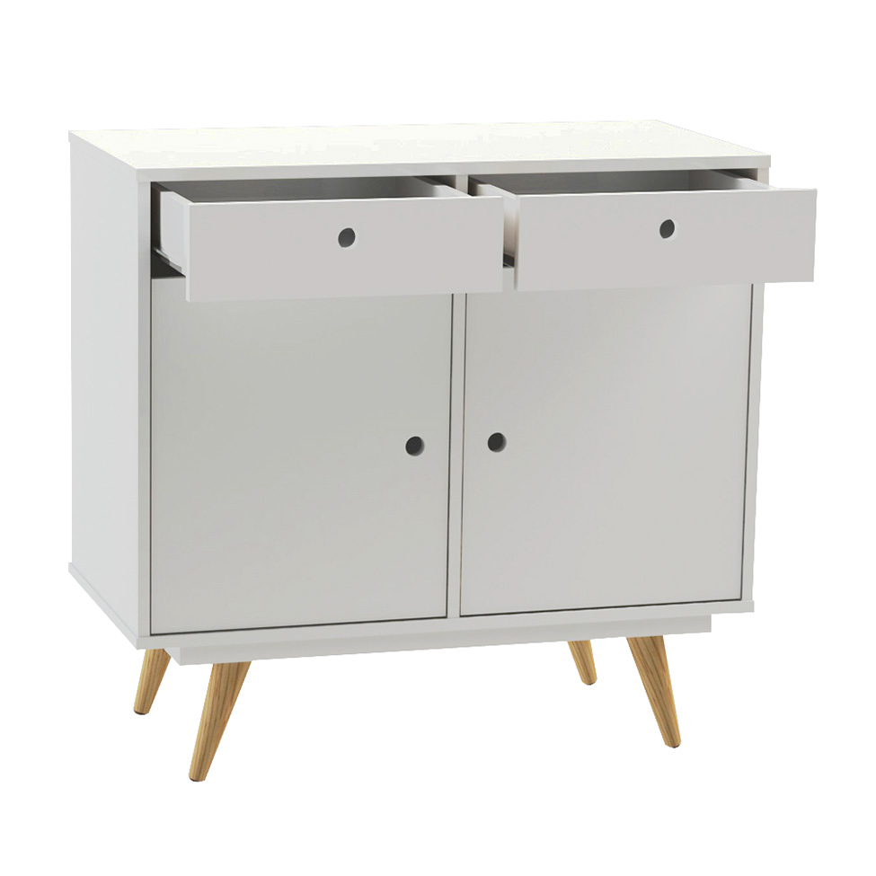 Buffet Retrô 2 PT 2 GV Branco