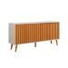 Buffet Ripado Duna 2 Portas Off White e Nature