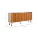Buffet Ripado Duna 2 Portas Off White e Nature