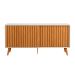 Buffet Ripado Duna 2 Portas Off White e Nature