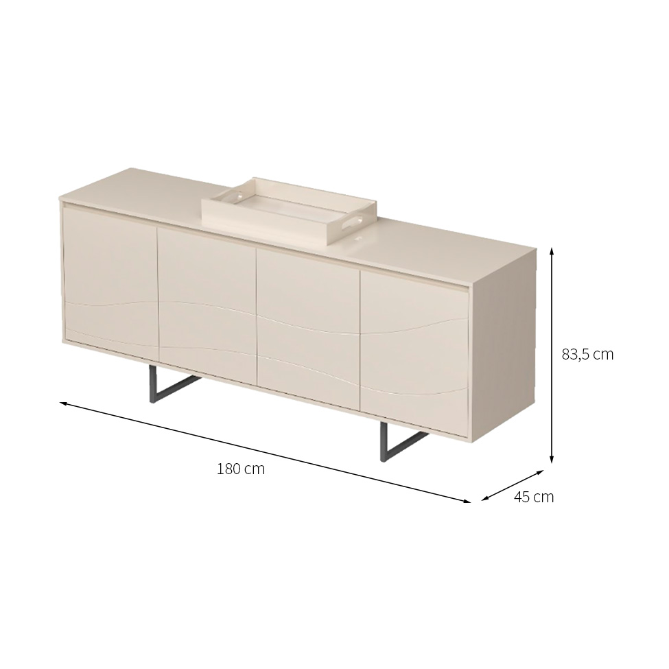 Buffet Serra do Mar 4 Portas Off White