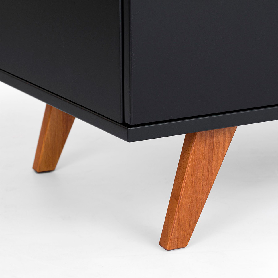 Buffet Skin 4 PT Preto e Garapa