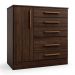 Cômoda Advantage 1 Porta 5 Gavetas Capuccino Wood